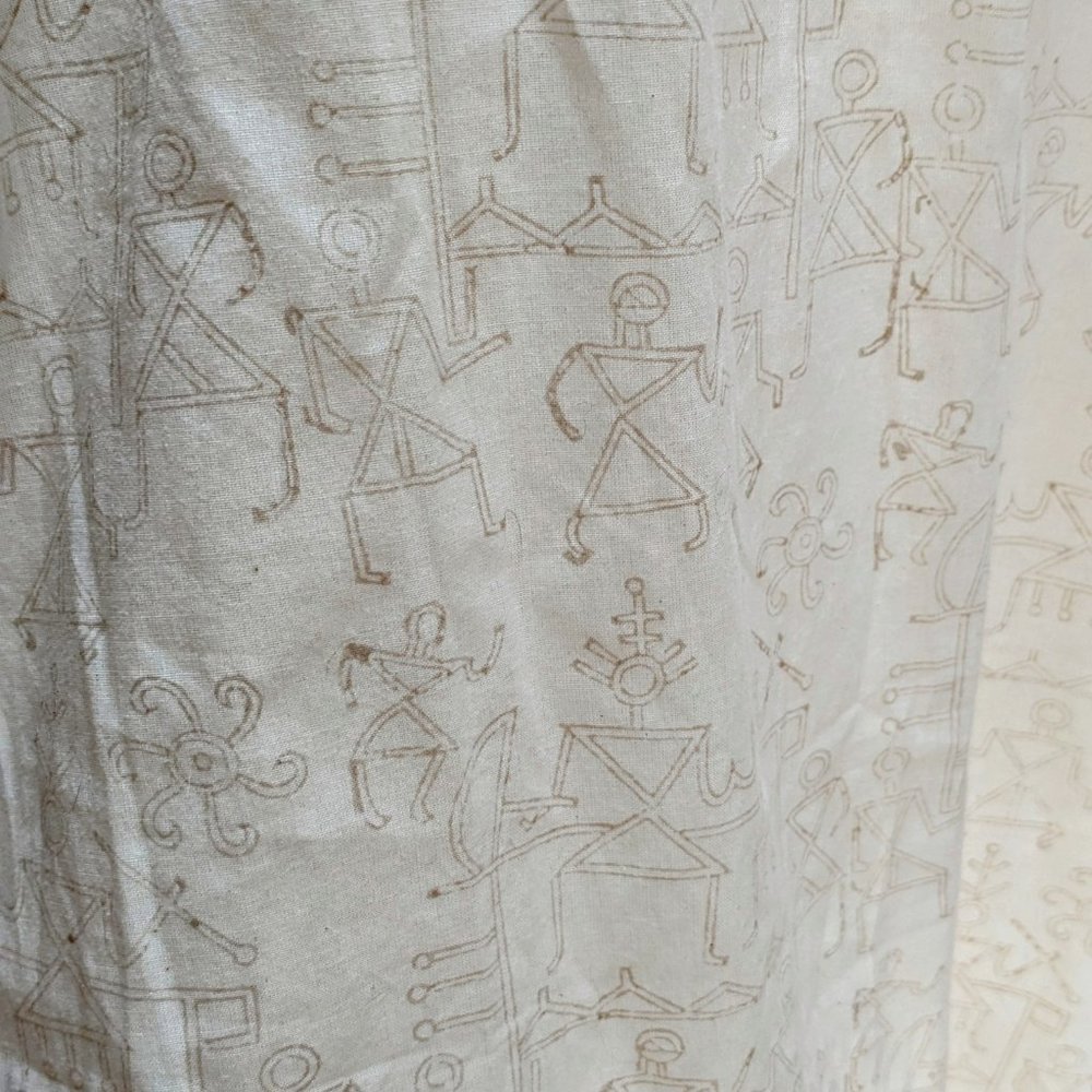 CHAHEK of India- Hand Batiked Full-Length Tunic - Picture 9 of 16